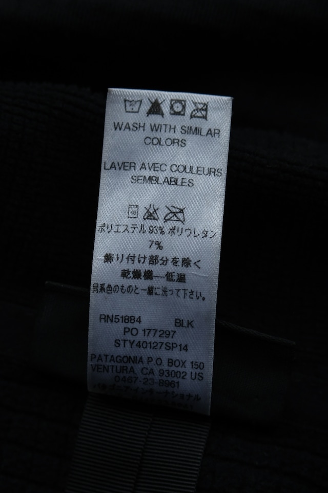 Utah／"patagonia" R1 full zip POLARTEC jacket／black