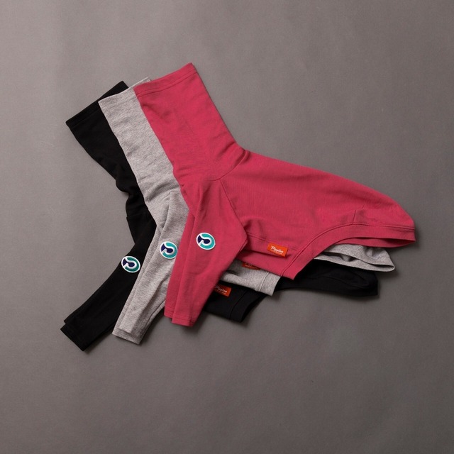 ハイネックタートルロングTシャツ　pink / イタグレ服