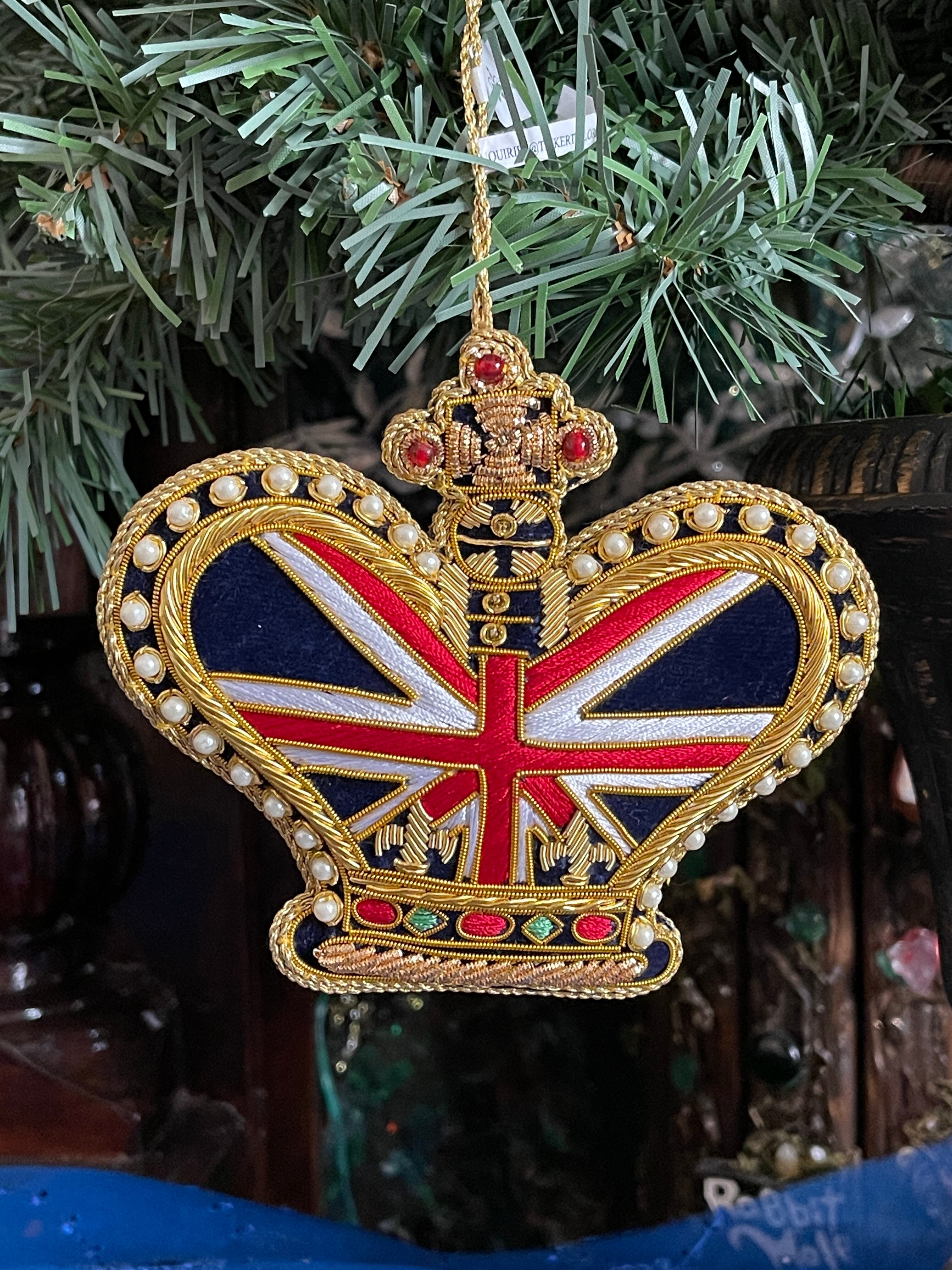 30％OFF!『Royal Palace』ユニオンジャック クラウン オーナメント大 Union Jack crown tree decoration