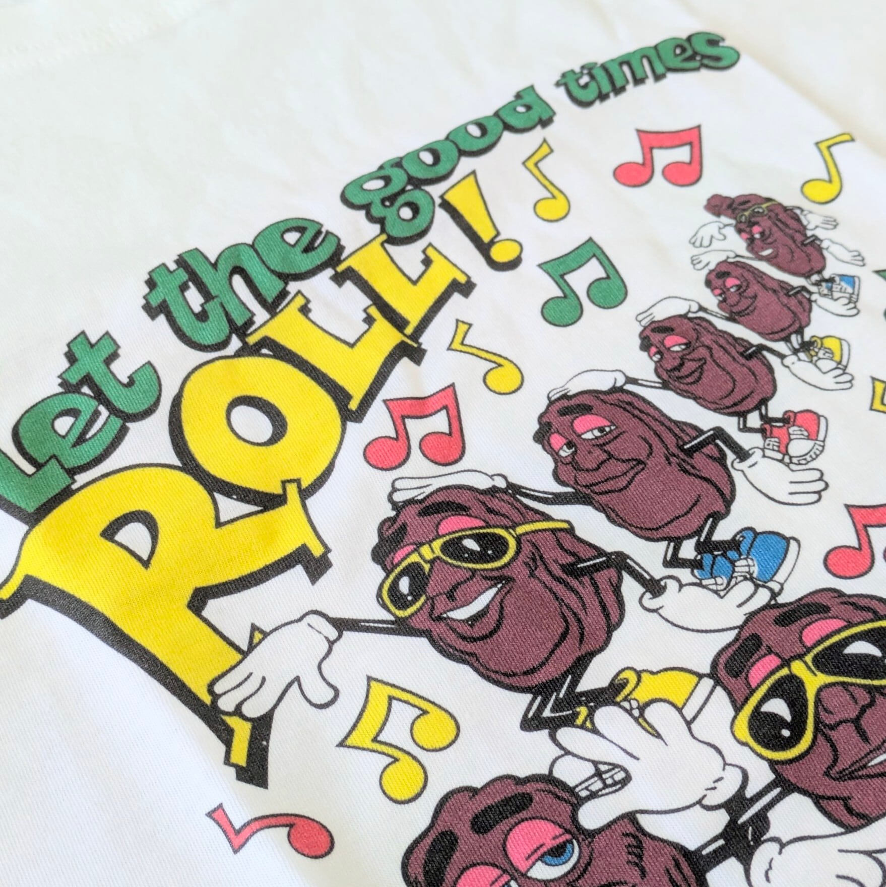 ♧【 California Raisins( カリフォルニアレーズン )】『 Let the good times ROLL! 』/ Tシャツ〚アメリカン雑貨 アメトイ〛