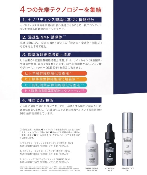 DDS SENOLIX NMN セノリックス システム美容液 各20ml 2箱 楽天市場