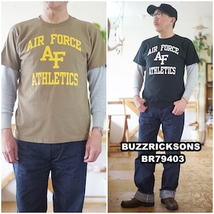 BUZZ RICKSON'S　バズリクソンズ  ミリタリー半袖Tシャツ　東洋エンタープライズ　　　TOYO  79403  AIR FORCE ATHLETICS