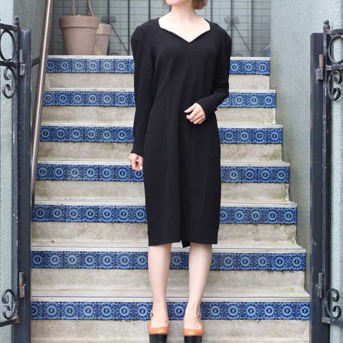 EU VINTAGE AMANDINE DESIGN ONE PIECE MADE IN FRANCE/ヨーロッパ古着デザインワンピース