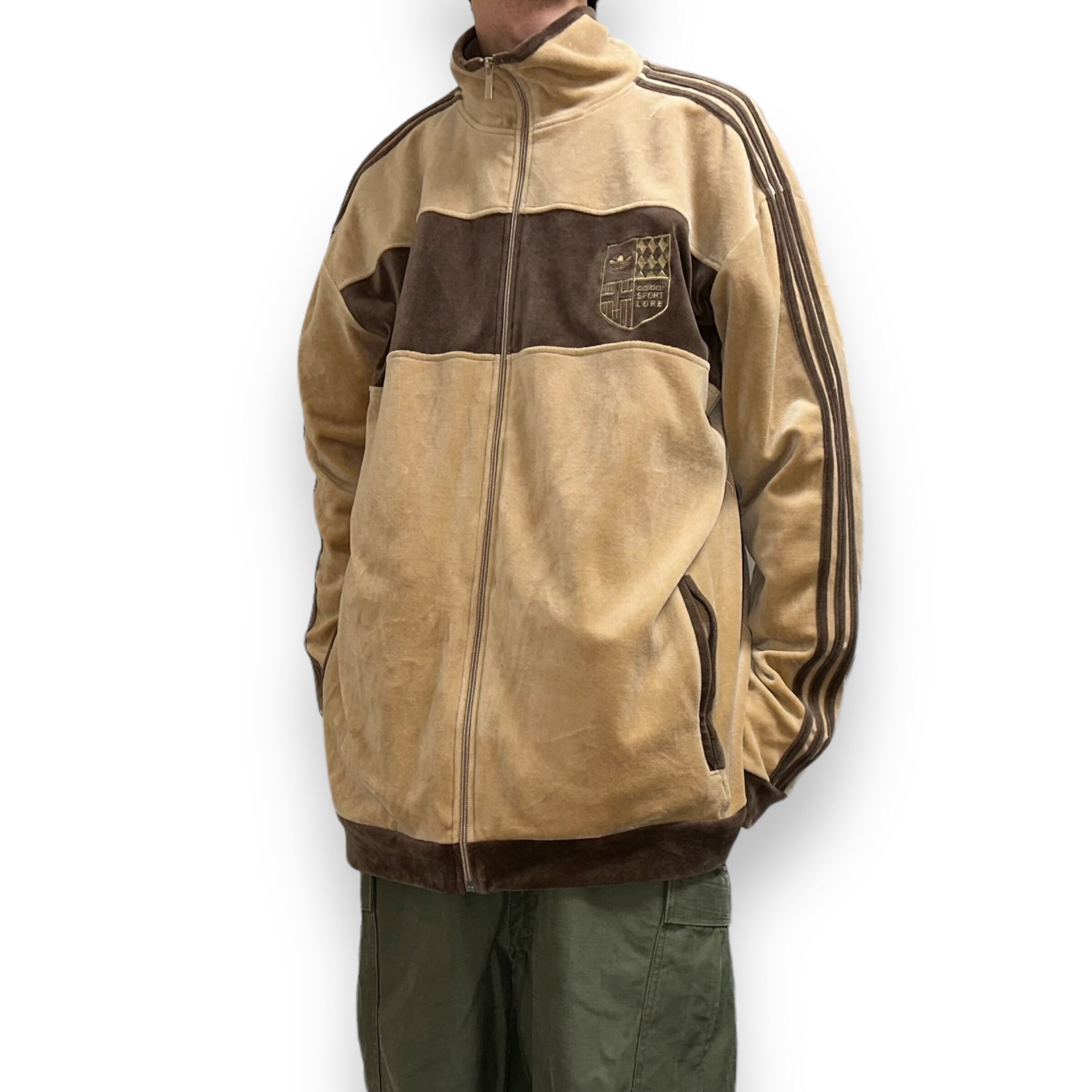 00s adidas SPORT LORE ベロア ハイネック トラックジャケット 00s adidas SPORT LORE ベロア ハイネック トラックジャケット