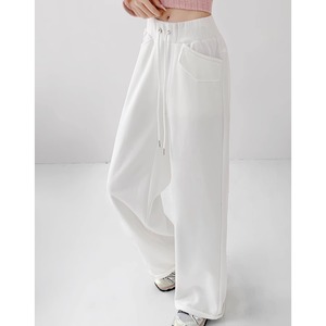 drawstring wide sweat pants la1544
