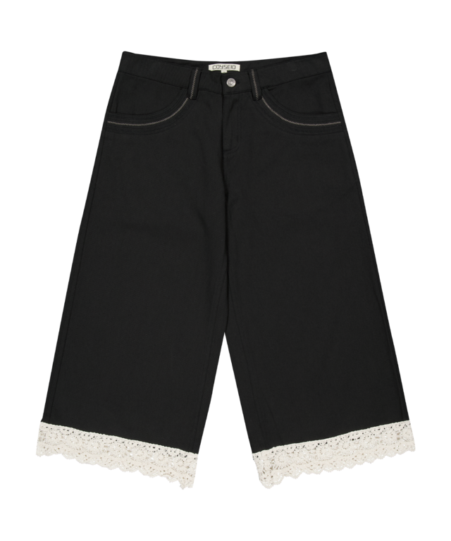 [COYSEIO] KNIT LACE PANTS BLACK 正規品 韓国ブランド 韓国通販 韓国代行 韓国ファッション コイセイオ 日本 店舗