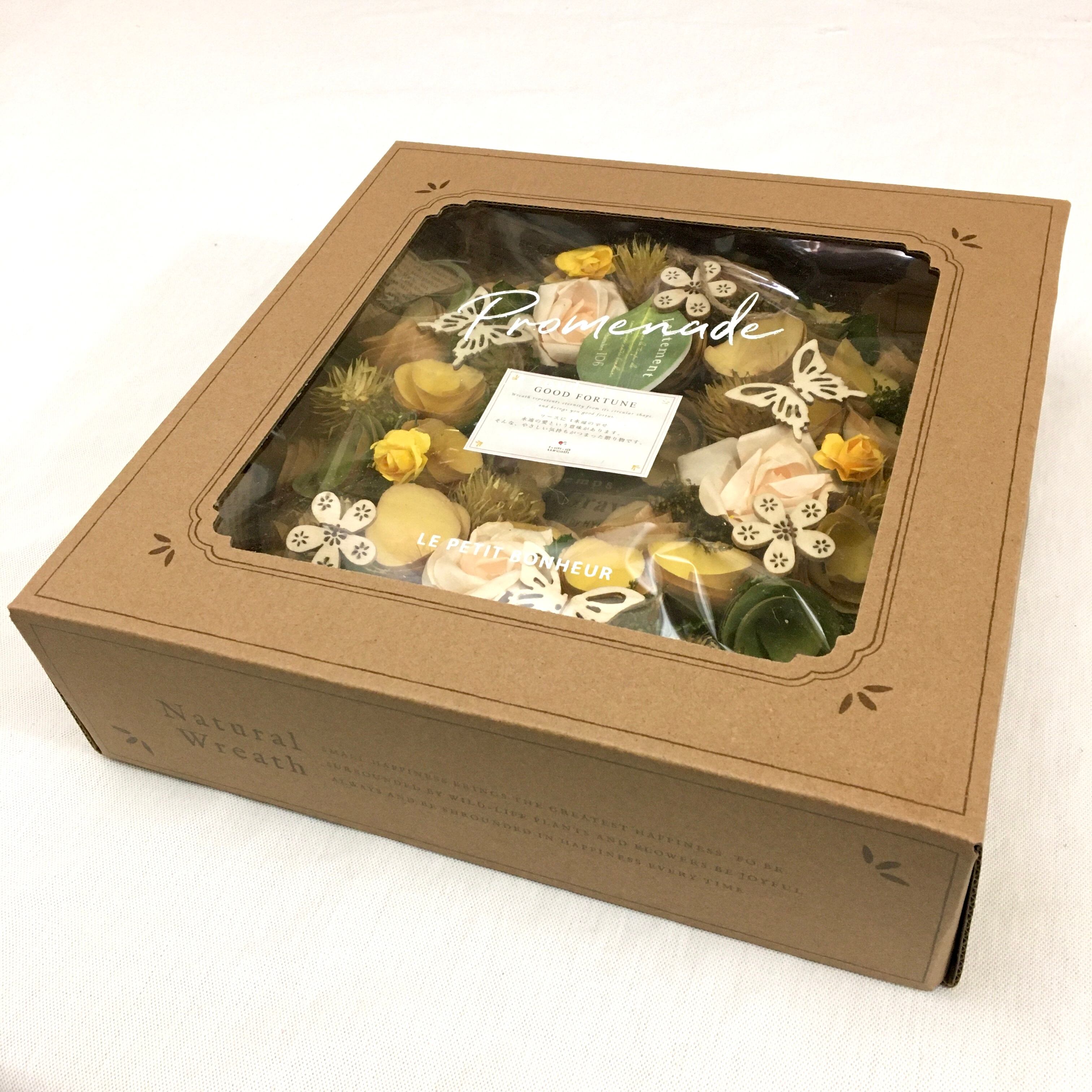 イエローグリーンのローズリース ナチュラルリース オールシーズン 春夏秋冬 ギフト プレゼント フラワーリース ドライフラワー Wr 18 Mamawreath 日本初のフラワーリース専門の実店舗