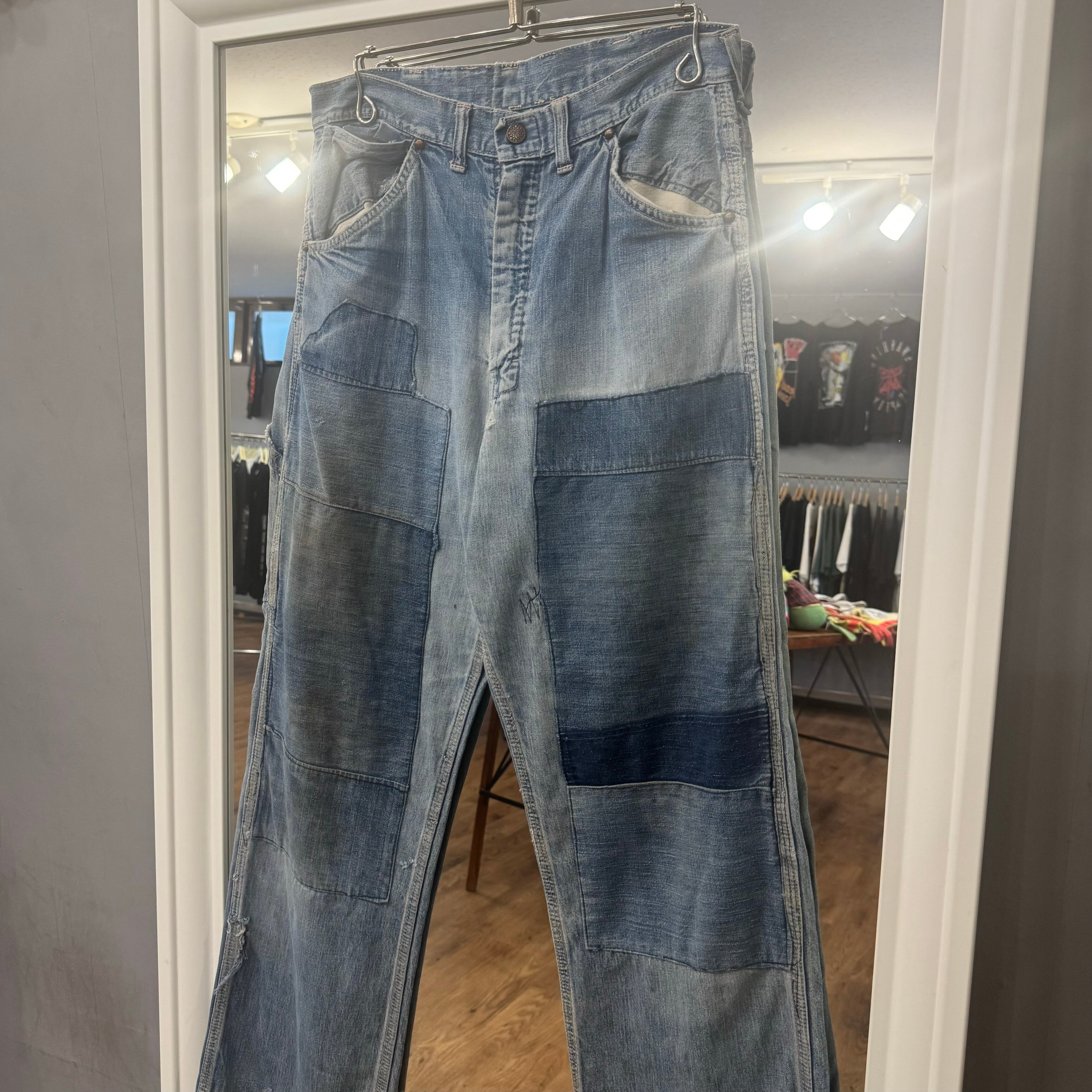 パッチワーク】60's~ Unknown Denim Painter Pants “パッチワーク