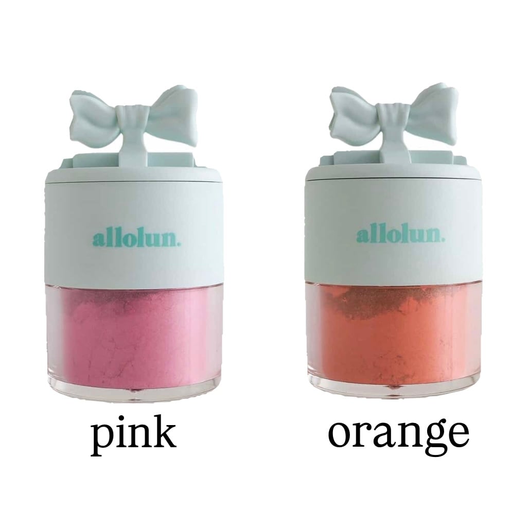 allolun【オールオルン】RIBBON CHEEK POWDER(pink/orange)チーク コスメ