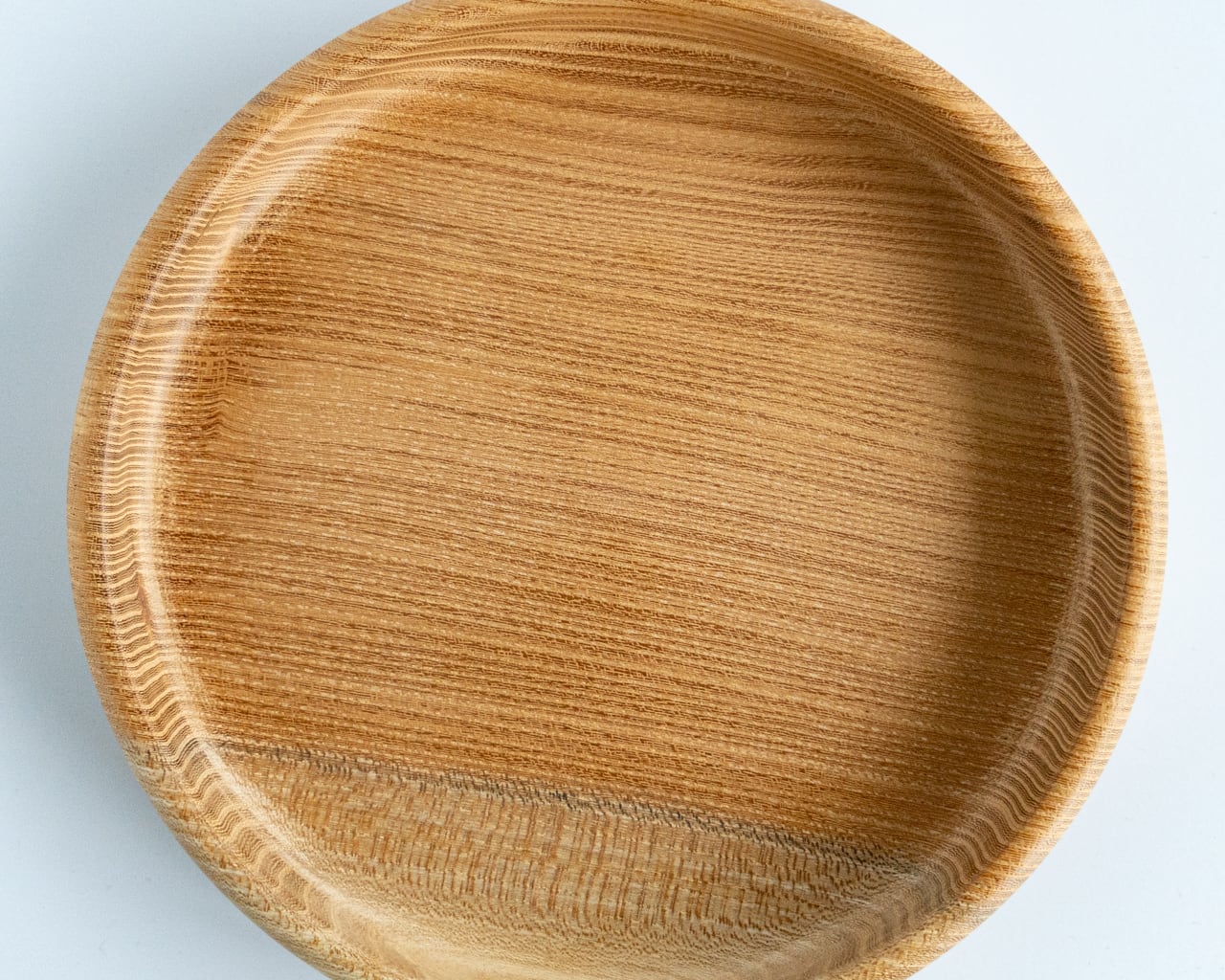 訳あり】直径21.5cm 無塗装のお盆 欅（けやき）【現品限り】 3-0
