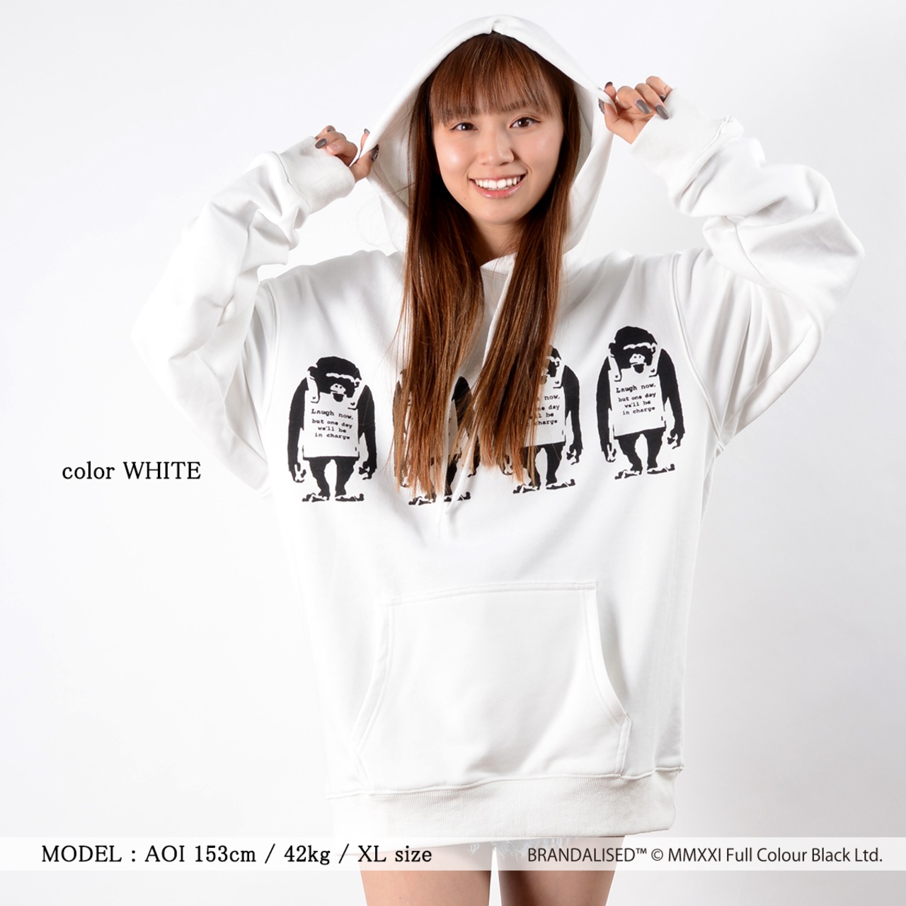 \SALE/◆バンクシー Laugh Now プルパーカー◆ ri-200119