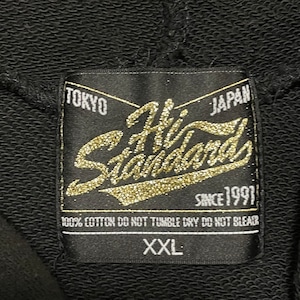 【Hi-STANDARD】 THE GIFT  ロゴプリント スウェット パーカー プルオーバー フーディー XXL ビッグシルエット バンドパーカー ハイスタ 裏地パイル編み 古着