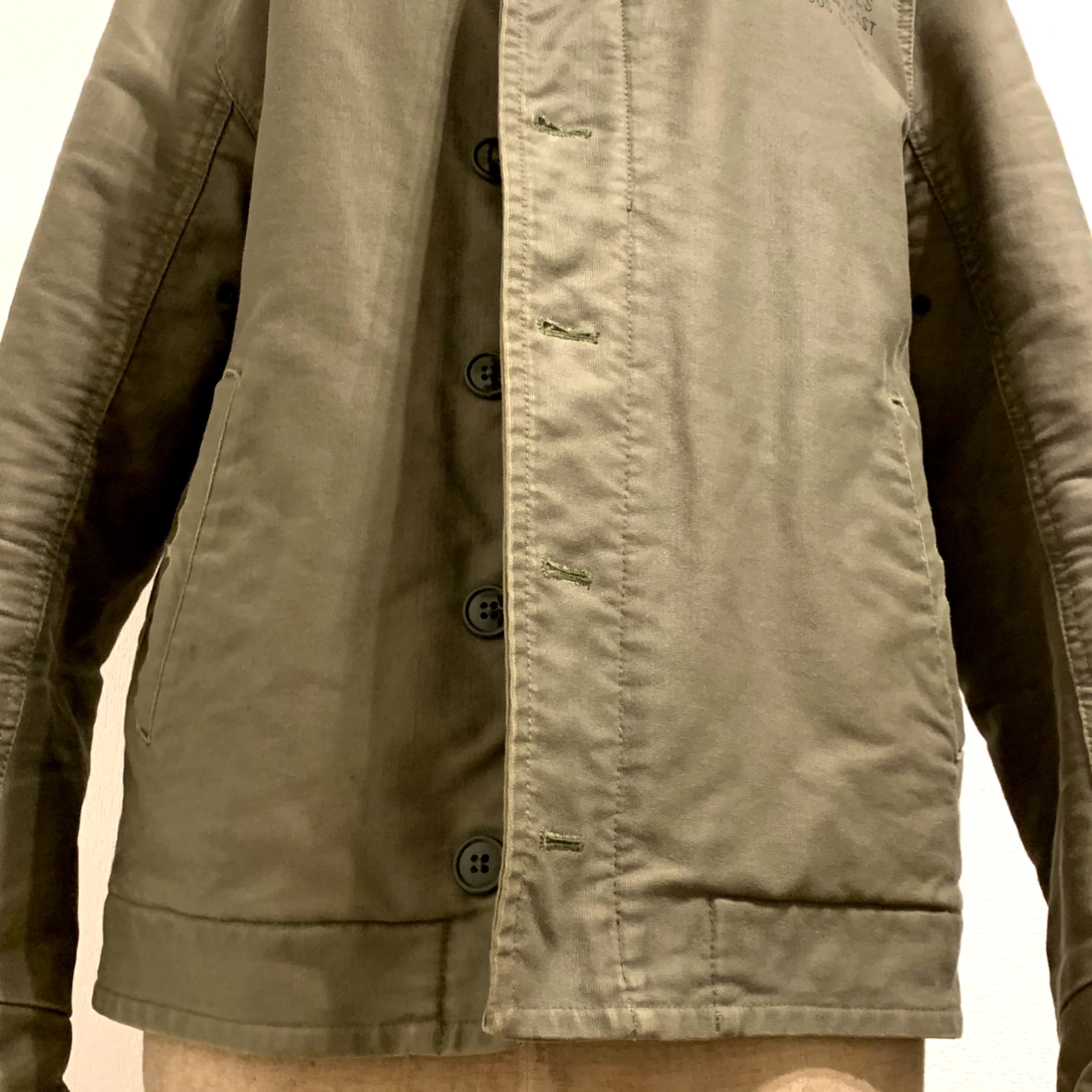 WACKO MARIA ワコマリア N-1 デッキジャケット Lサイズ オリーブ WACKO MARIA ワコマリア N-1 デッキジャケット Lサイズ オリーブ