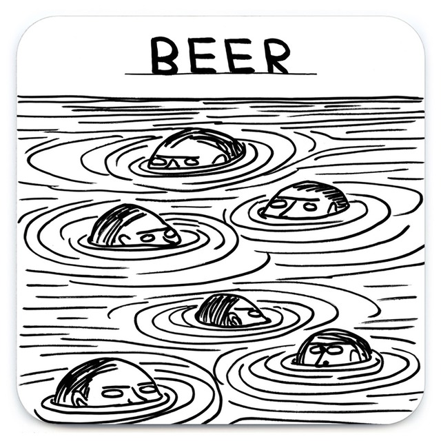 DAVID SHRIGLEY：FUNNY COASTERS (SET of 6 / BOXED)