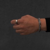 Retro Word Ring〈316L〉