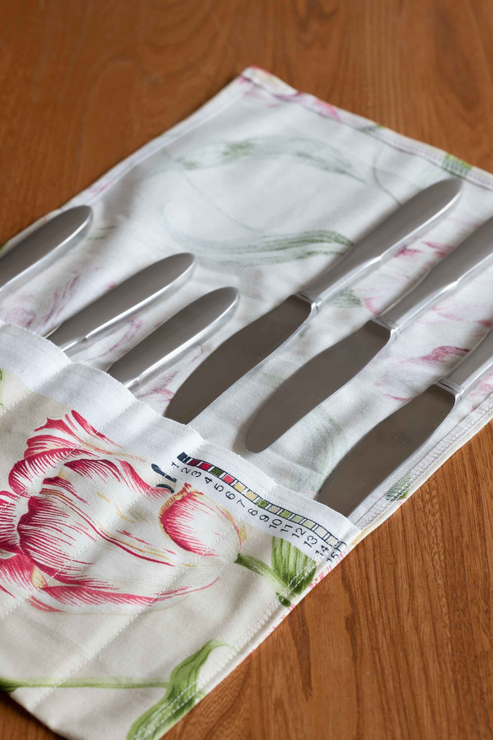 Mitra (ミトラ) テーブルナイフ 6本 オリジナルカトラリー入れ付 Georg Jensen(ジョージ・ジェンセン)1941年〜