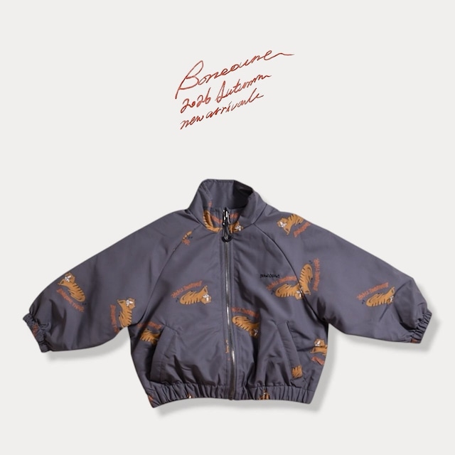 【即納】boneoune Tiger Raglan Zip-up  #18834