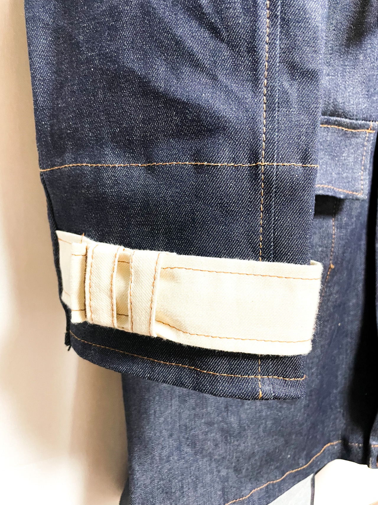 UNFINISHEDデニムモッズコート