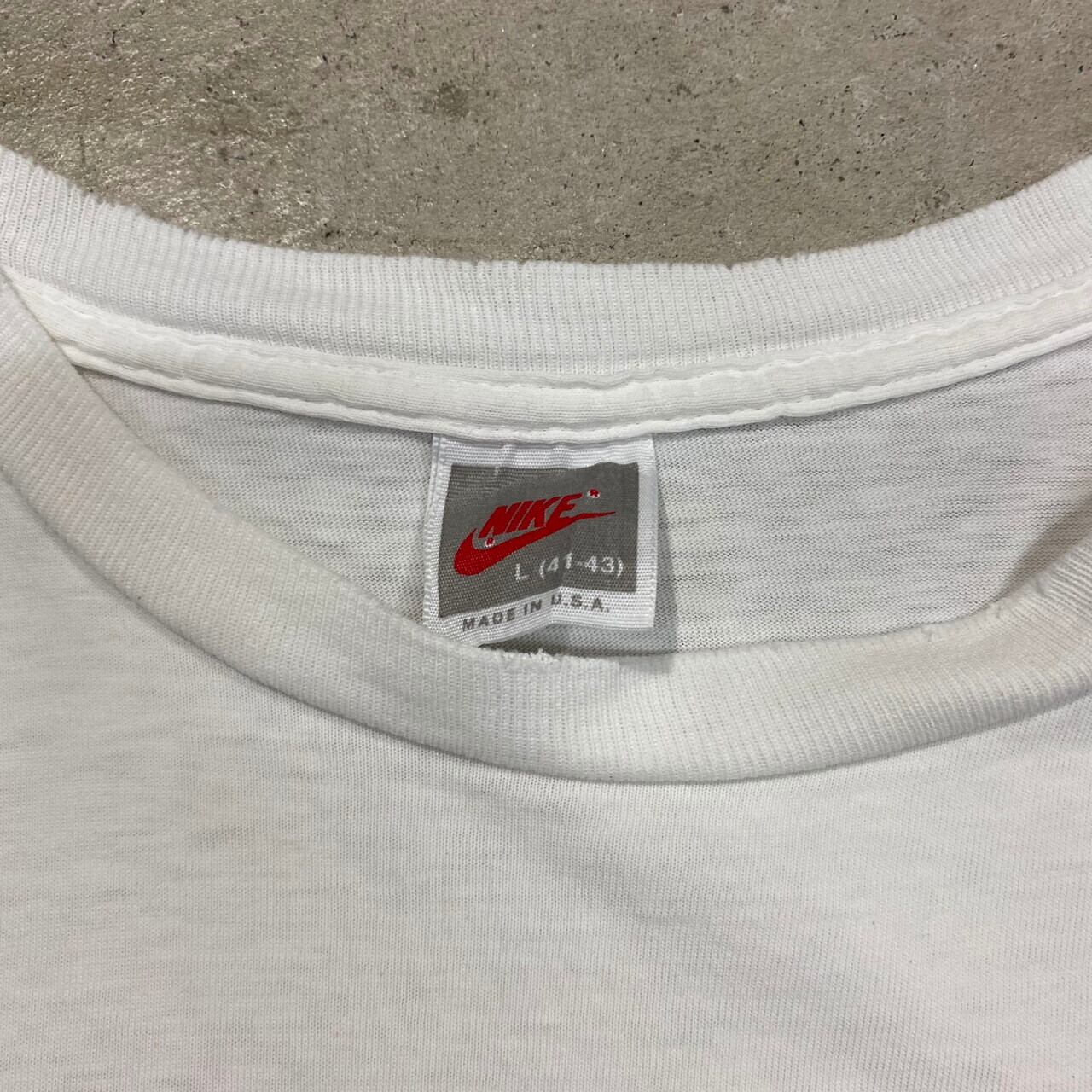 雰囲気系 90年代 USA製 NIKE ナイキ JUST DO IT ペンキ ロゴ 両面