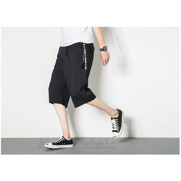 ハーフパンツ 3color ショートパンツ メンズ 五分丈 サルエルパンツ