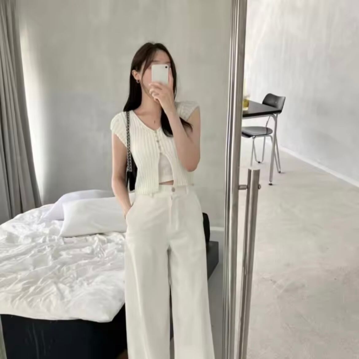 summer knit short sleeve tops