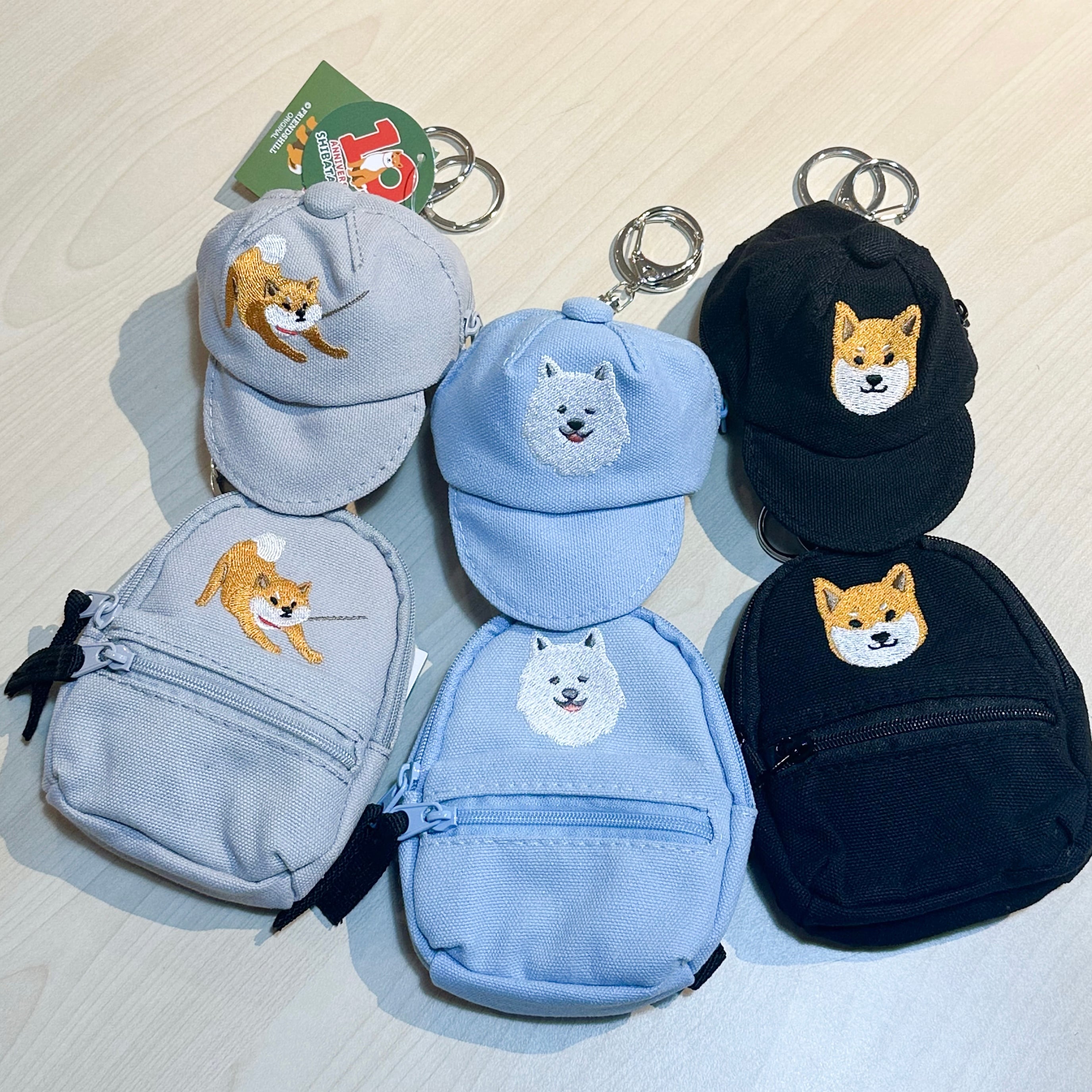 キャップ型キーホルダー 柴田さんブラック | わんこ雑貨の店 スマイルズ