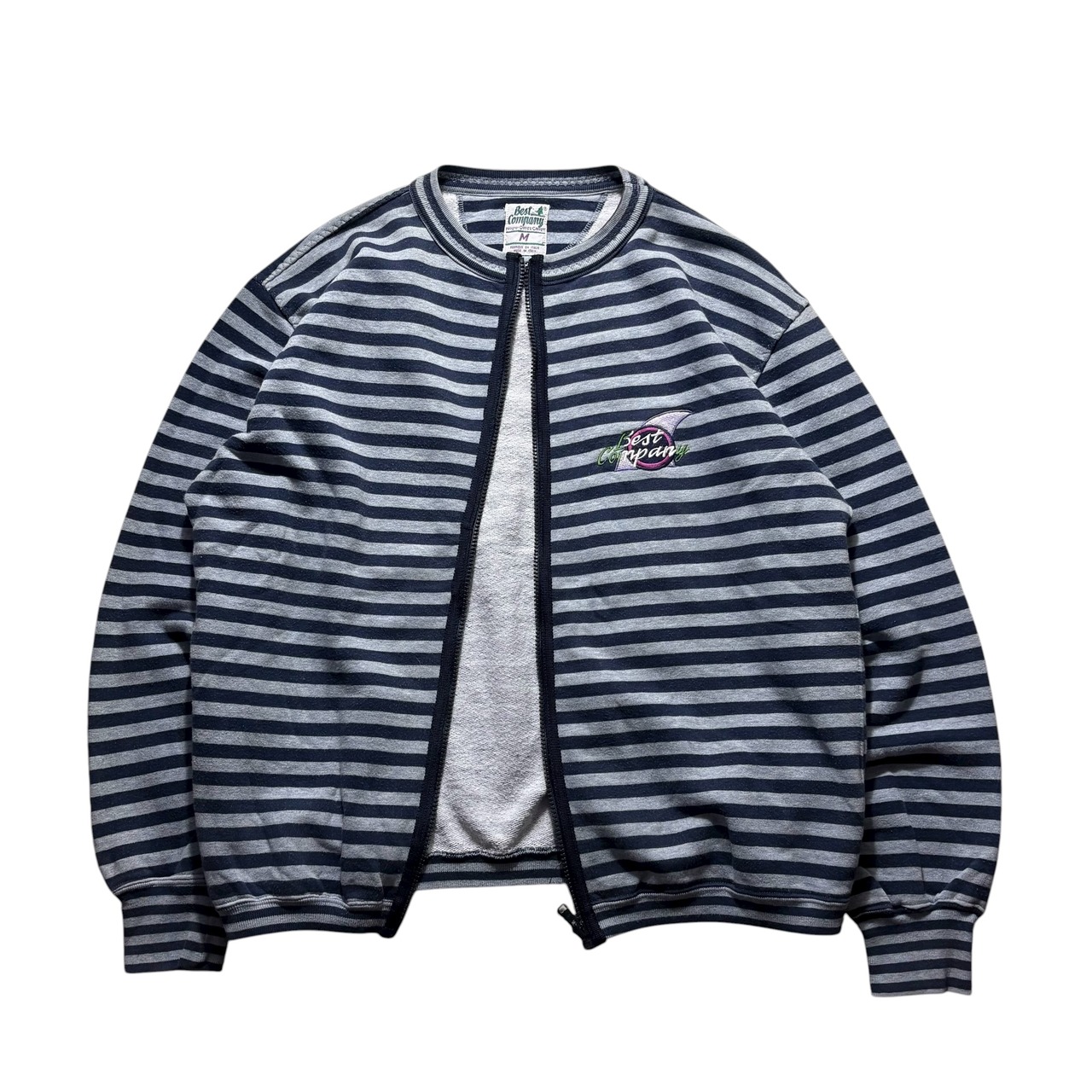 vintage BEST COMPANY zip up sweat cardigan