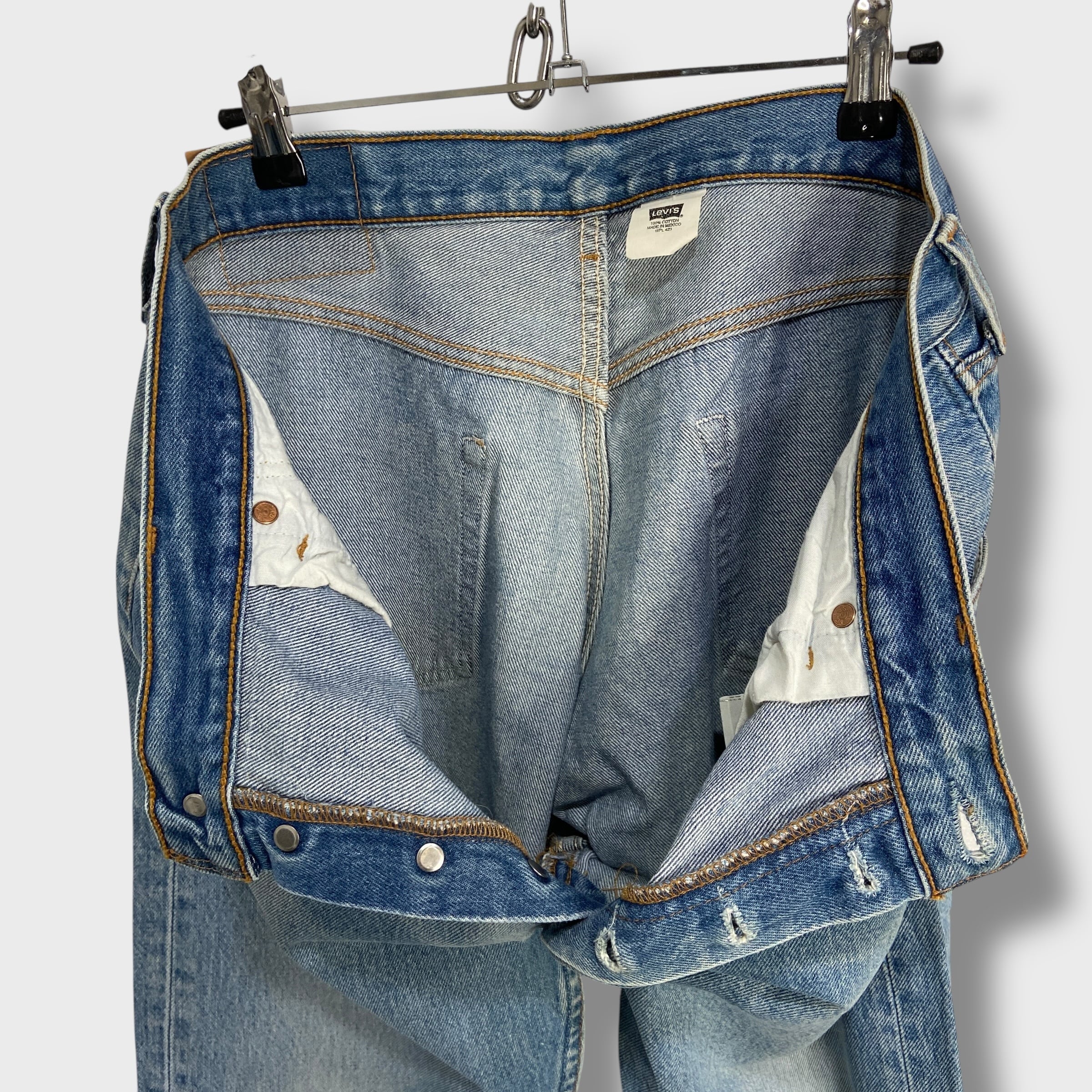 00s Levi's 501 メキシコ製 デニムパンツ アイスブルー W35 | 古着屋 Uan