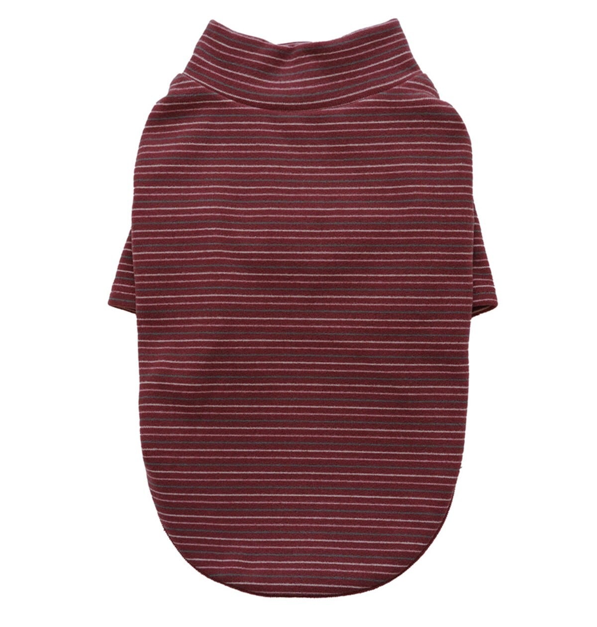 予約【noonoosoom】fluffy stripe basic turtle neck t shirt (Brick)