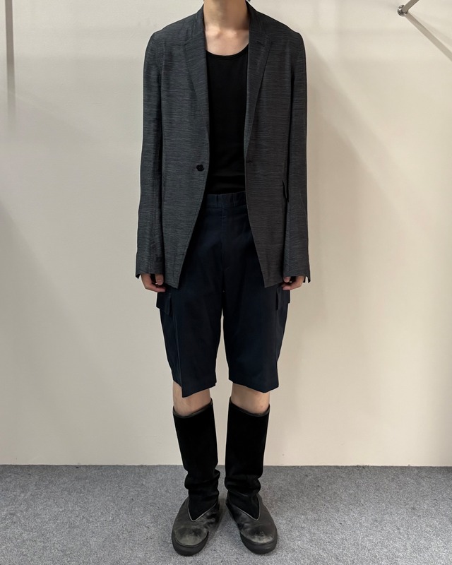 【14/SS Rick Owens】draping single tailored jacket