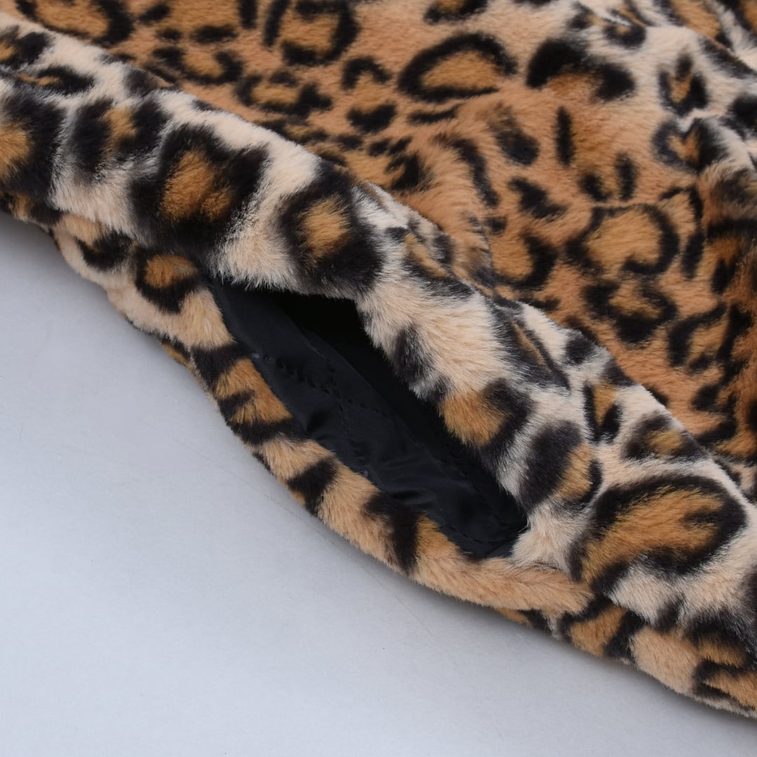 ヒョウ柄ネコ耳ロゴファー☆BIGブルゾン | VOLCAN&APHRODITE