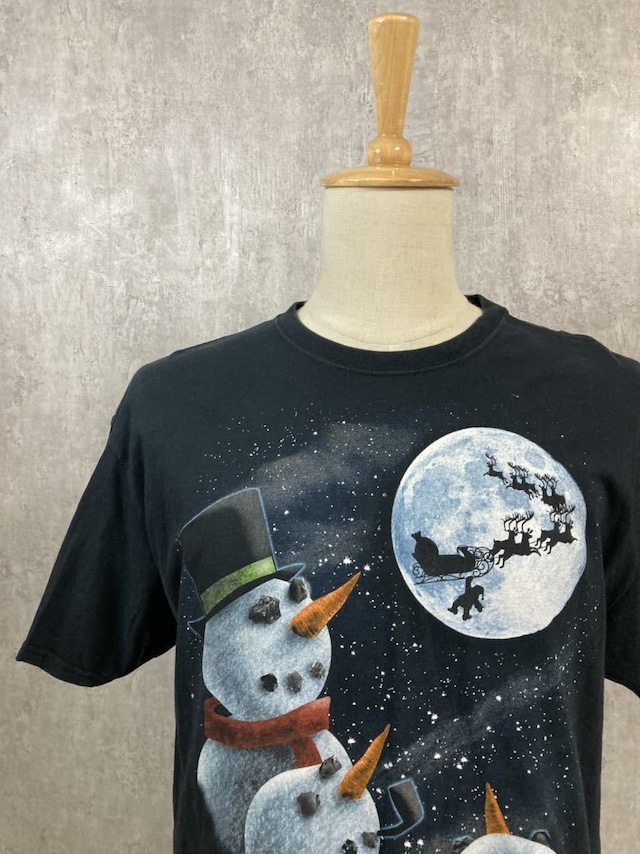 3944  プリントTシャツ　クリスマス　XL