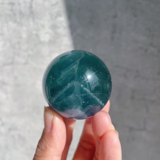 グリーンフローライト スフィア（丸玉）13◇Green Fluorite sphere◇ 天然石・パワーストーン