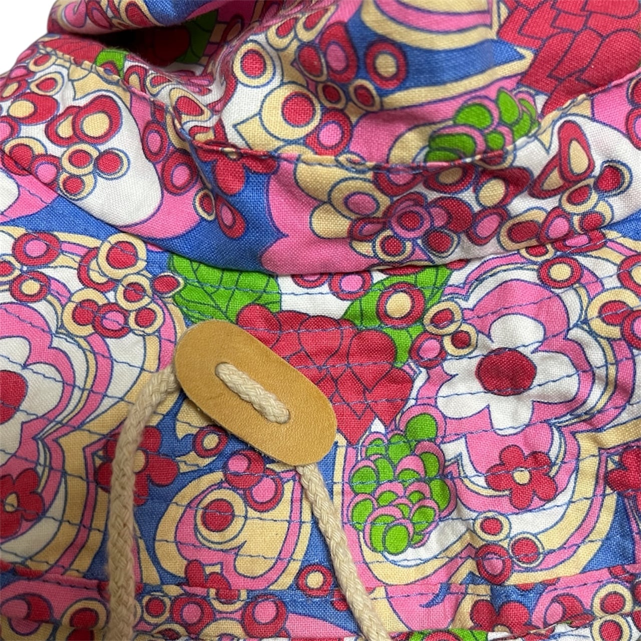 VINTAGE 1960s–70s サイケ ヒッピー 帽子 Psychedelic Flower Power