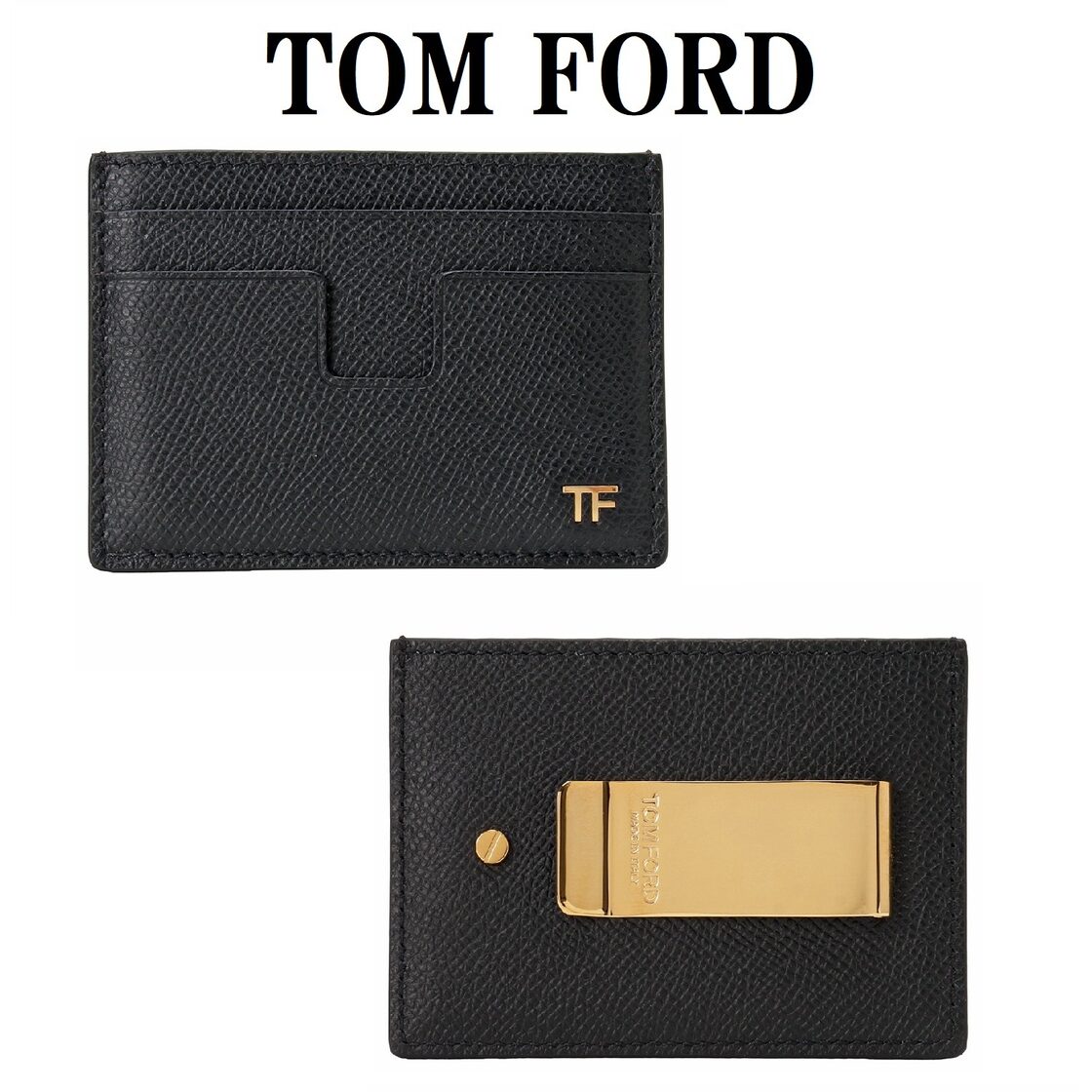 TOM FORD トムフォード 回ん マネークリップ カードケース 財布