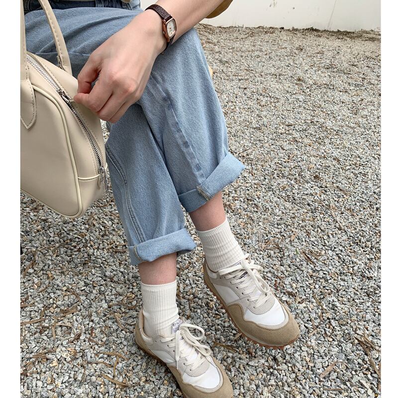 ルーズパンツ 薄手ワイドレッグハイウェストウェストジーンズ スプリングサマーレディース 春物 夏物 ワイドパンツ ビッグFスモールZ韓国43968278501