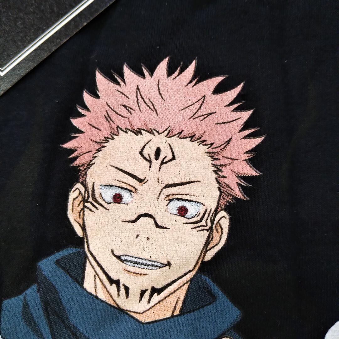 呪術廻戦 Tシャツ 黒 両面宿儺 アニメT 海外公式 呪術廻戦 Tシャツ XLサイズ 黒 両面宿儺 アニメTシャツ 海外公式