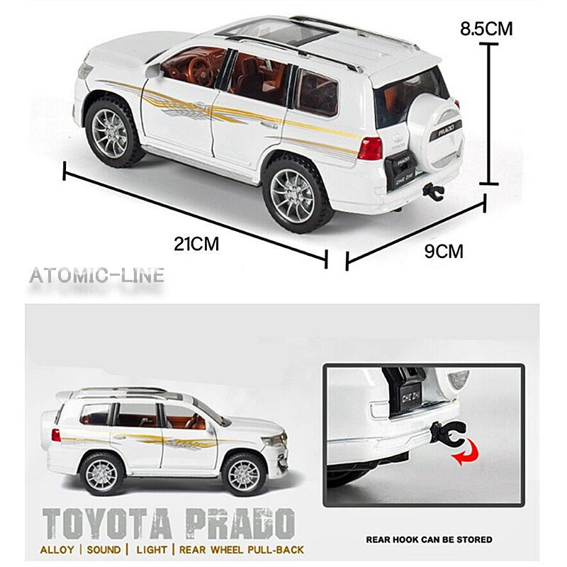 TOYOTA ランドクルーザー PRADO 1/24 ミニカー 全2色 ライト点灯
