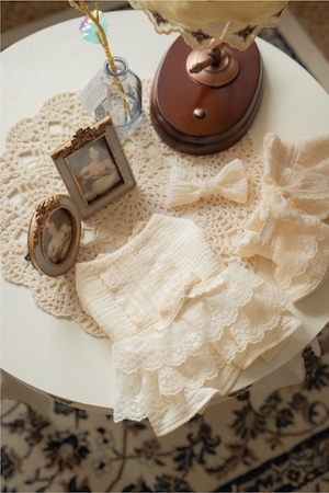 予約【pecoramou select】Cozy lace Dress