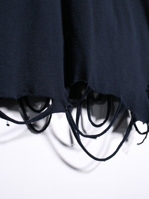 REMAKE / zip and boro custom punk l/s tee