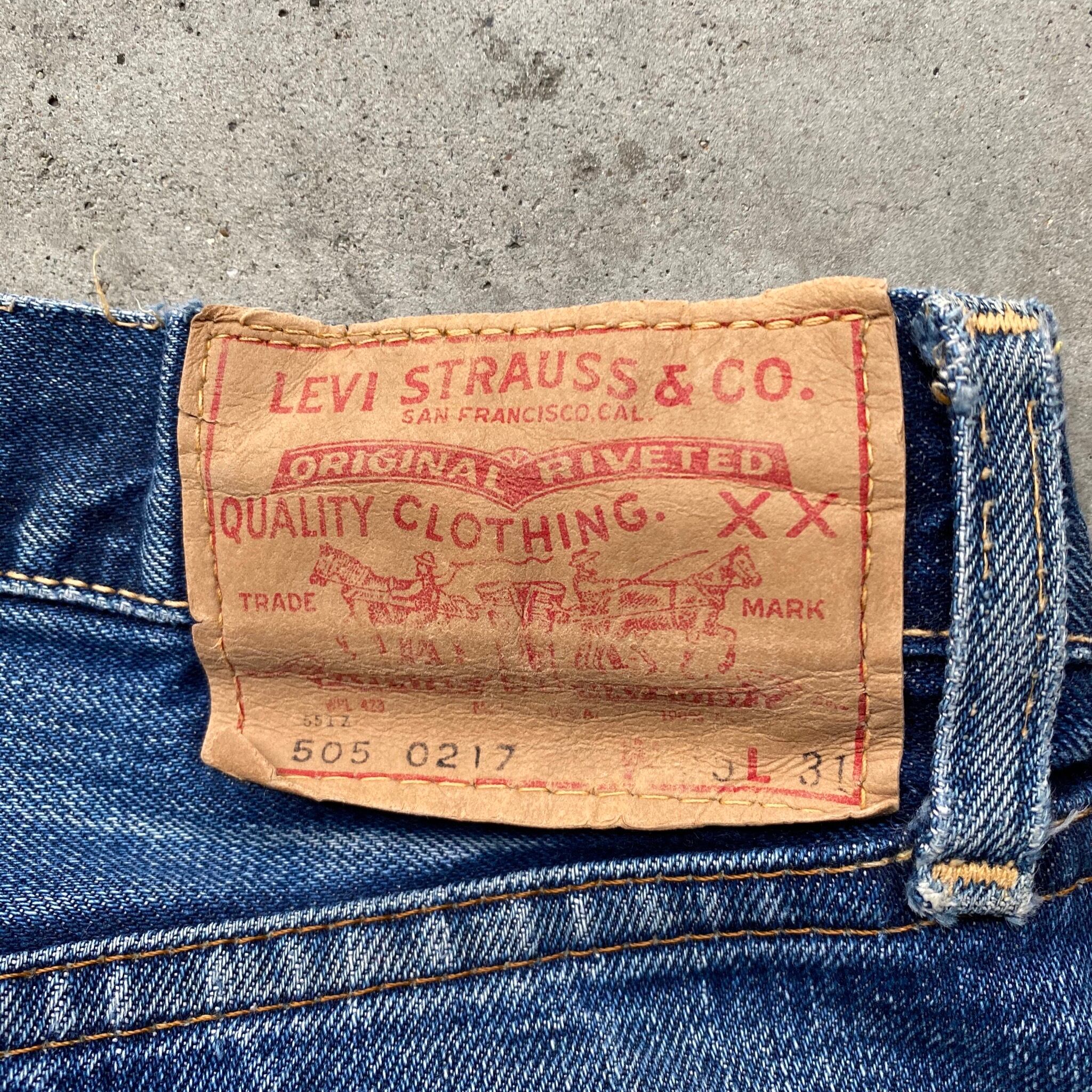 希少 60年代 ビンテージ USA製 Levi's リーバイス 最初期 ビッグE 赤