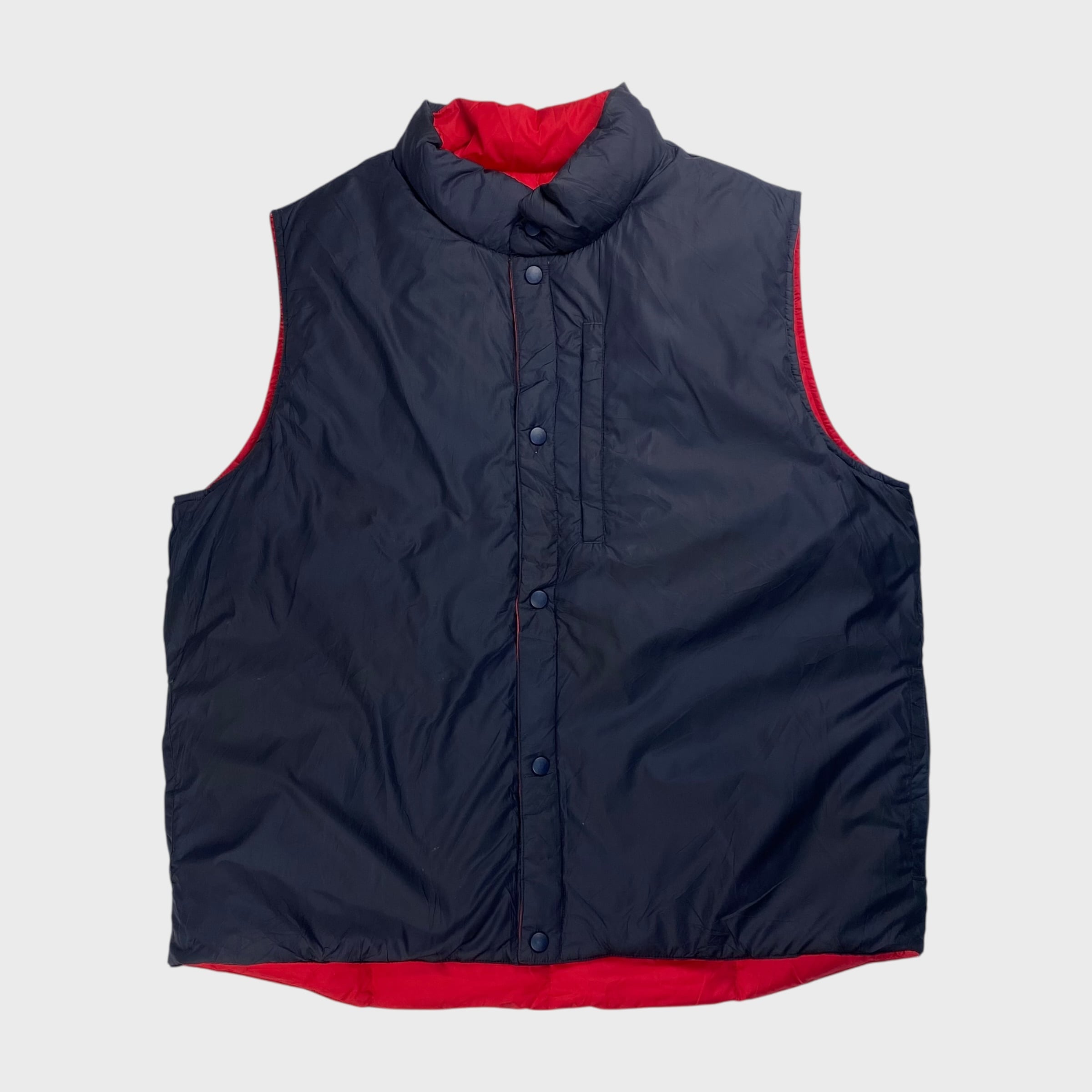 90's】 ユニクロ OLD UNIQLO L相当 中綿ベスト ジップアップ | 古着屋dp