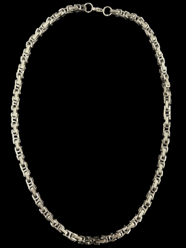 【ALUDE SELECT】Matrix box link necklace