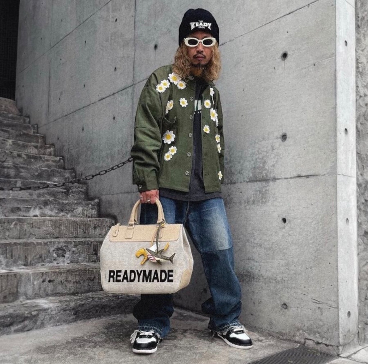 【READYMADE】RE-LE-KH-00-00-297/CHARM SHARK/KHAKI - 6