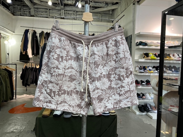 KITH ASTER FLORAL ACTIVE SWEAT SHORT DUSTY MAUVE MEDIUM 17054