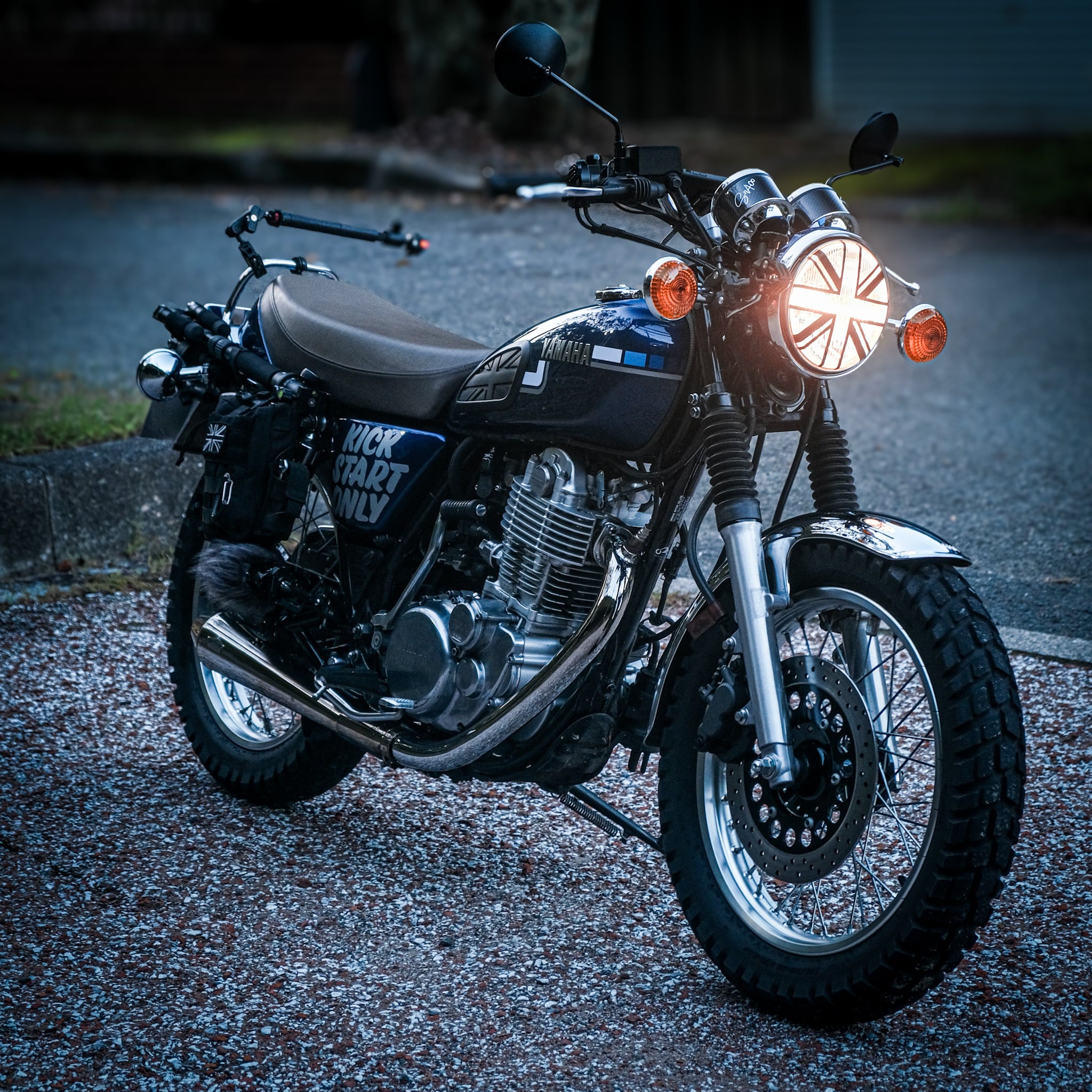 YAMAHA SR400 ガソリンタンク用サイドデカール ネオヴィンテージ