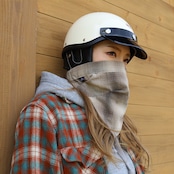 ROBIN FACEMASK /チェック ブラウン