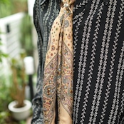paisley pattern silk scarf