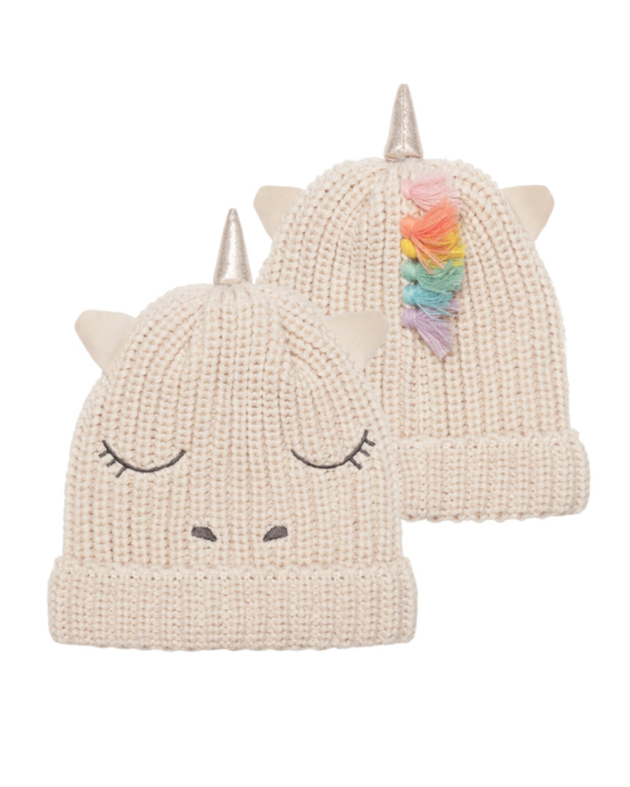 【Rockahula】RAINBOW UNICORN KNITTED HAT-MULTI / T2229