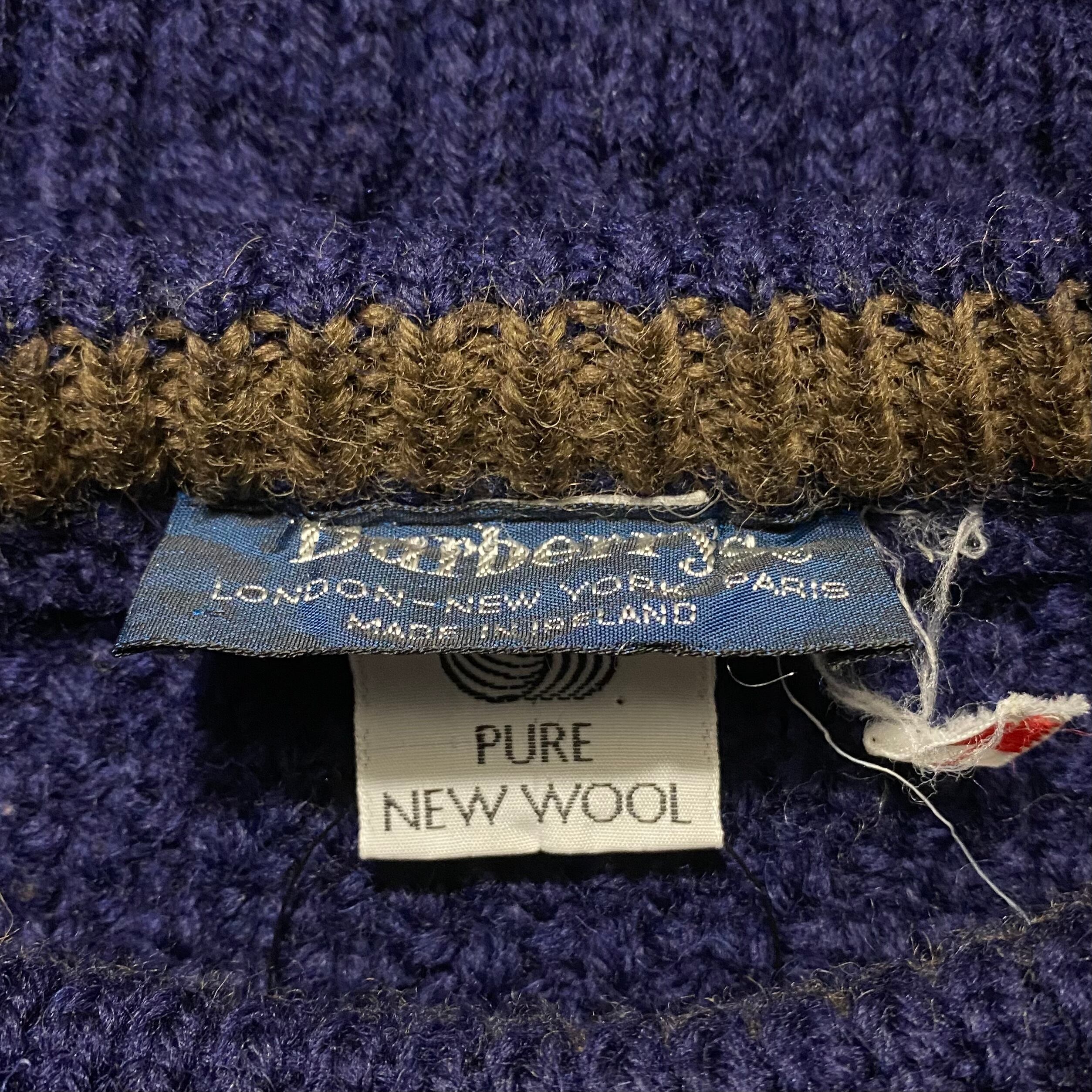 vintage BURBERRYS panel switching cable knit sweater | NOIR ONLINE